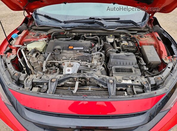 2HGFC2F67KH587984 2019 HONDA CIVIC Red უკანა სალონის ხედი
