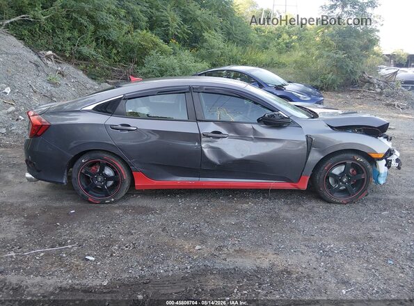 2HGFC2F67LH507276 2020 HONDA CIVIC Серый Вид задней части салона
