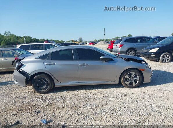 2HGFC2F67LH528306 2020 HONDA CIVIC Silver Widok wnętrza z tyłu