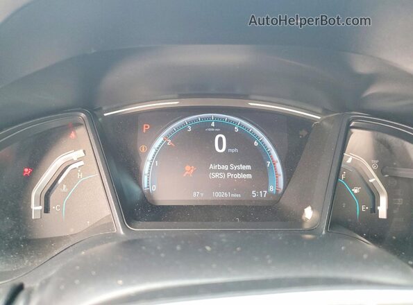 2HGFC2F67LH530864 2020 HONDA CIVIC Gray Вид щитка приладів