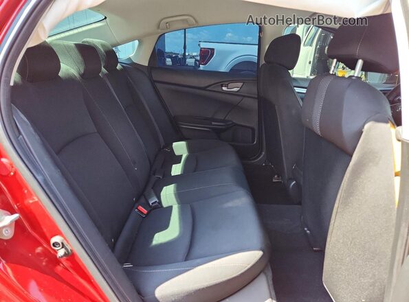 2HGFC2F67LH553271 2020 HONDA CIVIC Red Rear seats view