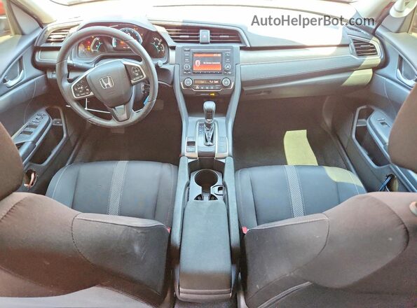 2HGFC2F67LH553271 2020 HONDA CIVIC Red Dashboard view
