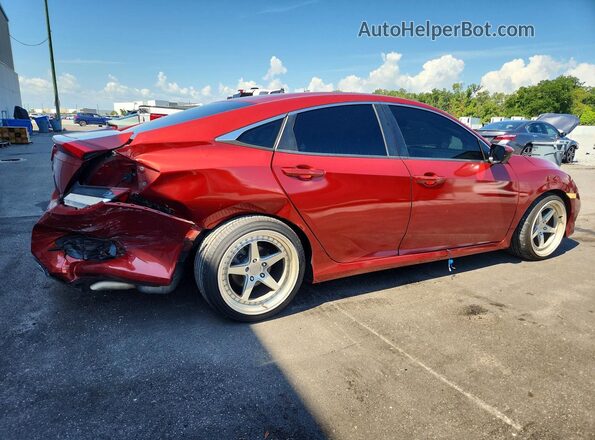 2HGFC2F67LH553271 2020 HONDA CIVIC Red Rear right
