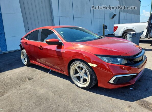 2HGFC2F67LH553271 2020 HONDA CIVIC Red Front right