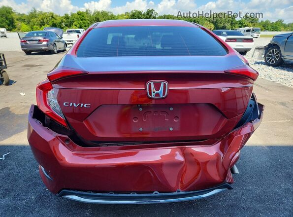 2HGFC2F67LH553271 2020 HONDA CIVIC Red Rear view
