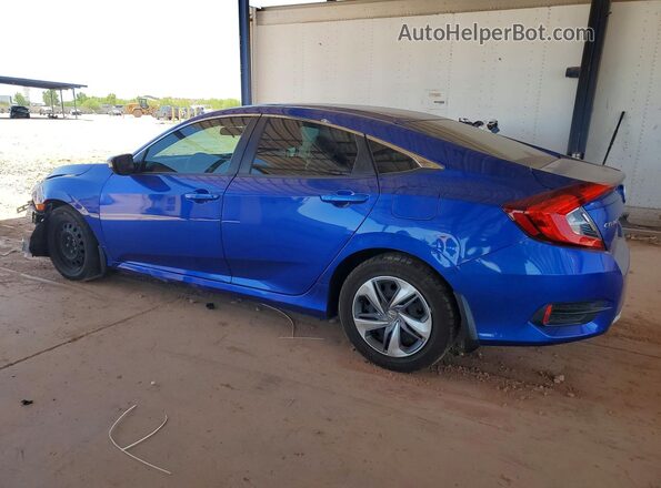 2HGFC2F67LH556266 2020 HONDA CIVIC Blue Հետևի ձախ