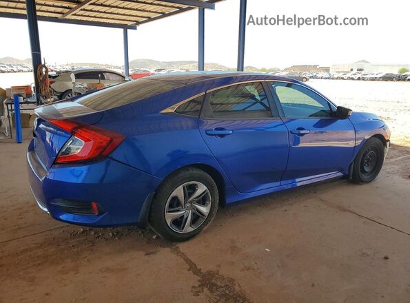 2HGFC2F67LH556266 2020 HONDA CIVIC Blue Հետևի աջ