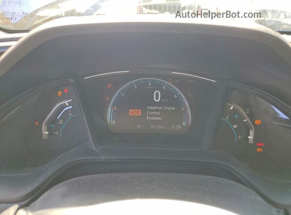 2HGFC2F67LH566568 2020 HONDA CIVIC Blue ხელსაწყოთა პანელის ხედი