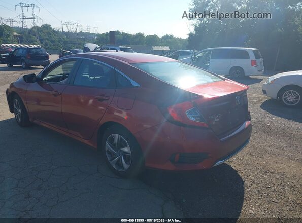 2HGFC2F67LH588344 2020 HONDA CIVIC Red Задня ліва чверть