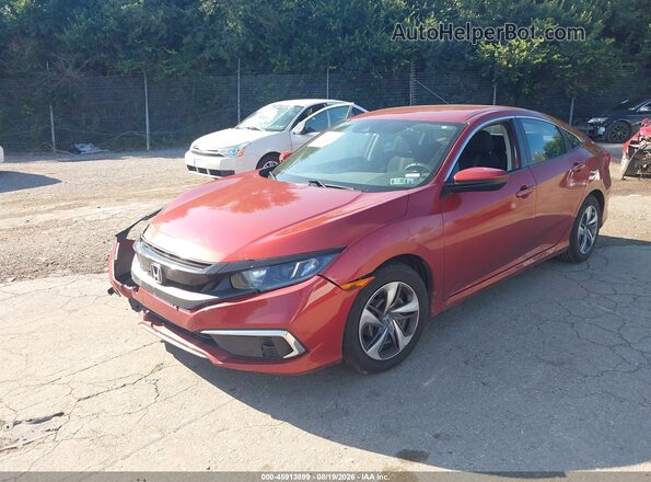 2HGFC2F67LH588344 2020 HONDA CIVIC Red Передня ліва чверть