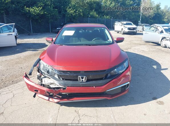 2HGFC2F67LH588344 2020 HONDA CIVIC Red Вид щитка приладів