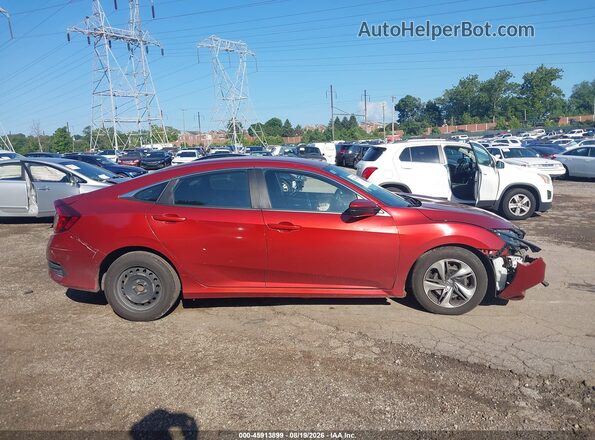 2HGFC2F67LH588344 2020 HONDA CIVIC Red Вид задньої частини салону