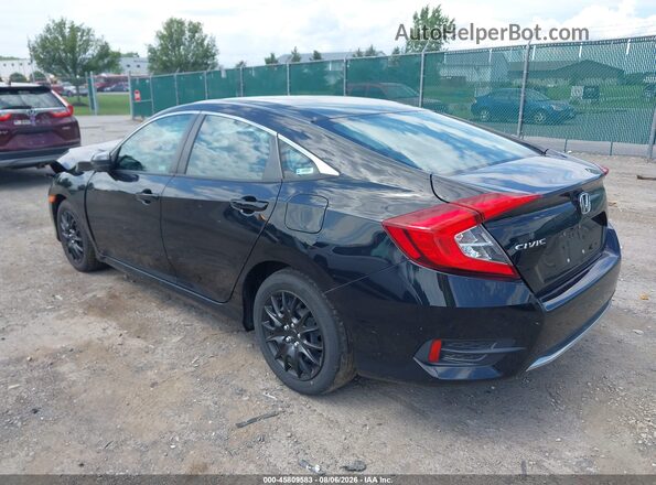 2HGFC2F67LH589414 2020 HONDA CIVIC Black Rear left
