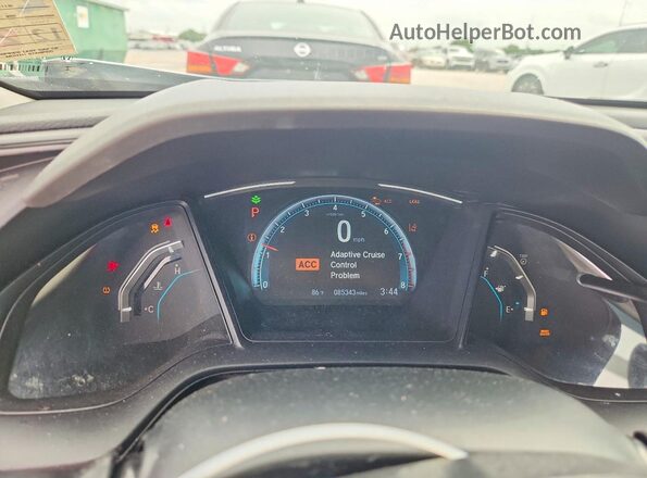 2HGFC2F67MH503181 2021 HONDA CIVIC Silver Вид щитка приладів