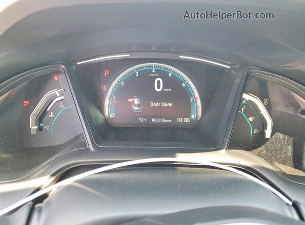 2HGFC2F67MH508428 2021 HONDA CIVIC Silver Instrument cluster view