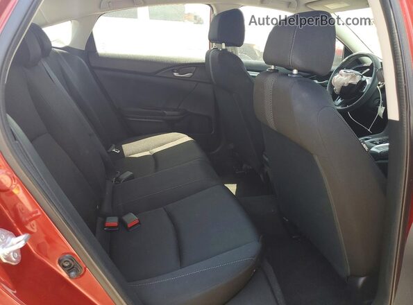2HGFC2F67MH555703 2021 HONDA CIVIC Red Vista de los asientos traseros