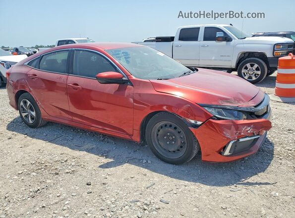2HGFC2F67MH555703 2021 HONDA CIVIC Red Delantero derecho