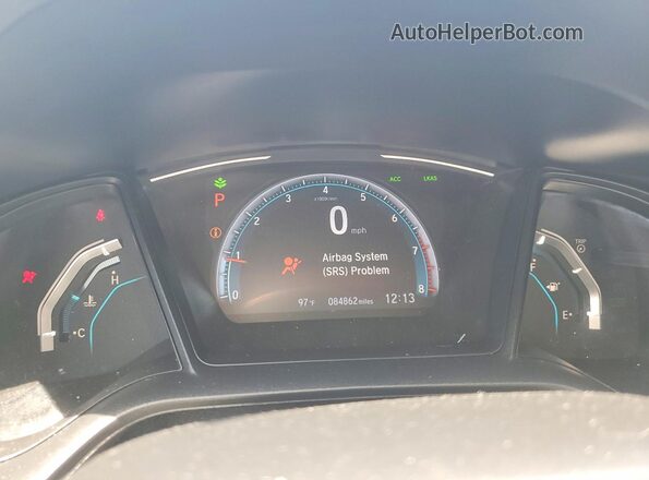 2HGFC2F67MH555703 2021 HONDA CIVIC Red Vista del cuadro de instrumentos