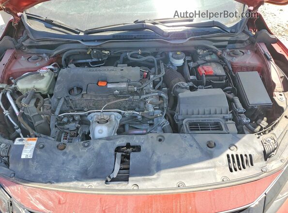 2HGFC2F67MH555703 2021 HONDA CIVIC Red Vista interior trasera