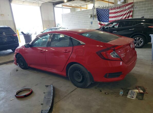 2HGFC2F68JH596093 2018 HONDA CIVIC Red უკანა მარცხენა