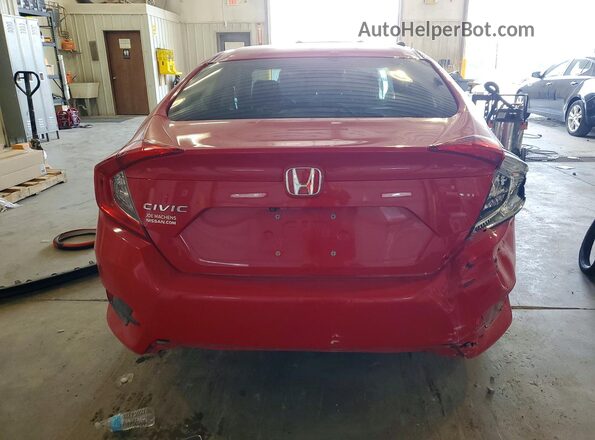 2HGFC2F68JH596093 2018 HONDA CIVIC Red უკანა ხედი