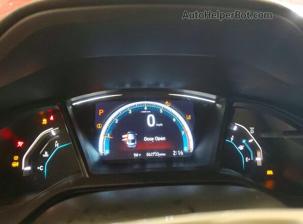 2HGFC2F68JH596093 2018 HONDA CIVIC Red ხელსაწყოთა პანელის ხედი