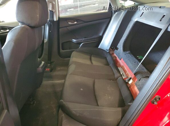 2HGFC2F68JH596093 2018 HONDA CIVIC Red უკანა სავარძლების ხედი