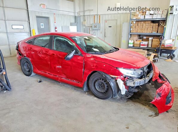 2HGFC2F68JH596093 2018 HONDA CIVIC Red წინა მარჯვენა