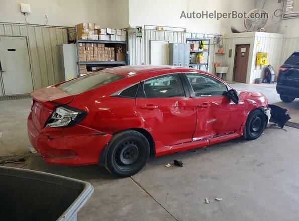 2HGFC2F68JH596093 2018 HONDA CIVIC Red უკანა მარჯვენა