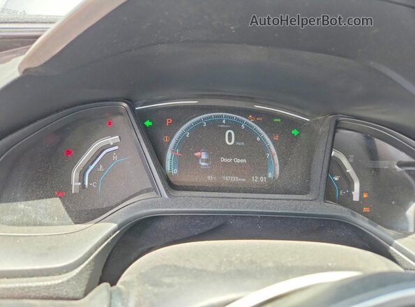 2HGFC2F68KH502490 2019 HONDA CIVIC Серый Вид щитка приборов