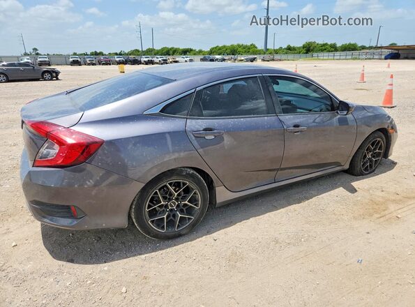 2HGFC2F68KH502490 2019 HONDA CIVIC Серый Задняя правая четверть
