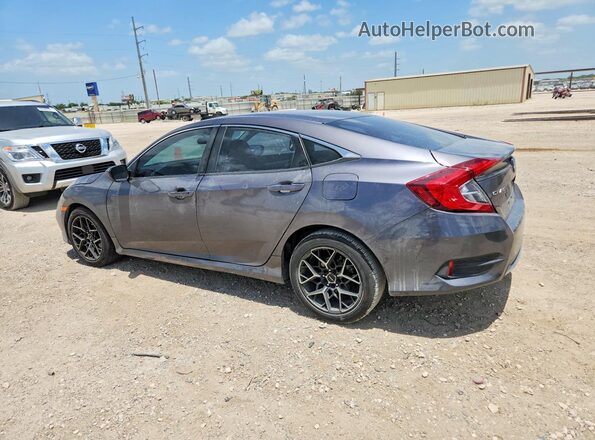 2HGFC2F68KH502490 2019 HONDA CIVIC Серый Задняя левая четверть