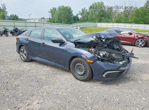 2HGFC2F68KH513733 2019 HONDA CIVIC Blue Առջևի աջ