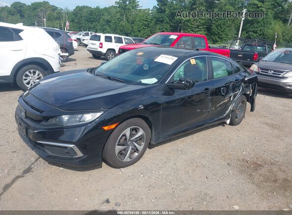 2HGFC2F68KH538535 2019 HONDA CIVIC Black Առջևի ձախ երեք քառորդ տեսարան