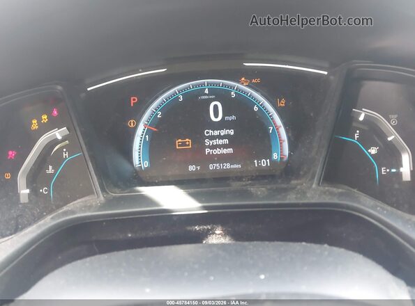 2HGFC2F68KH538535 2019 HONDA CIVIC Black Հետևի նստատեղերի տեսք