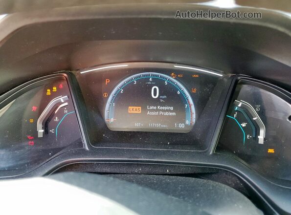 2HGFC2F68KH542844 2019 HONDA CIVIC Red Вид щитка приладів