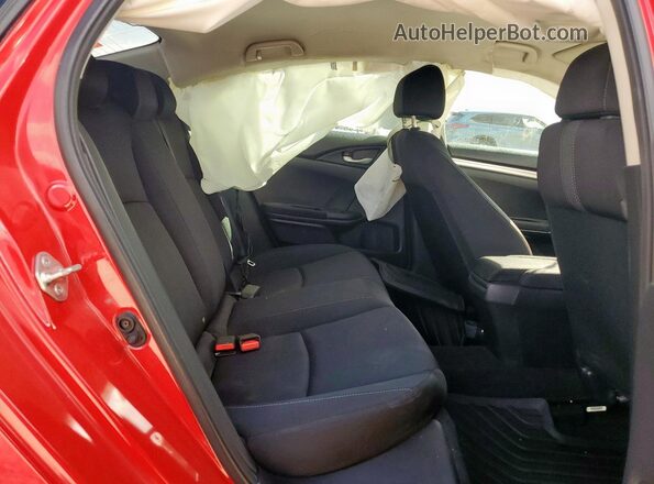 2HGFC2F68KH542844 2019 HONDA CIVIC Red Вид задніх сидінь