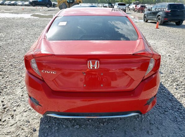 2HGFC2F68KH542844 2019 HONDA CIVIC Red Вид ззаду