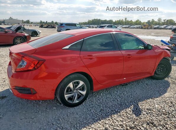 2HGFC2F68KH542844 2019 HONDA CIVIC Red Задня права чверть