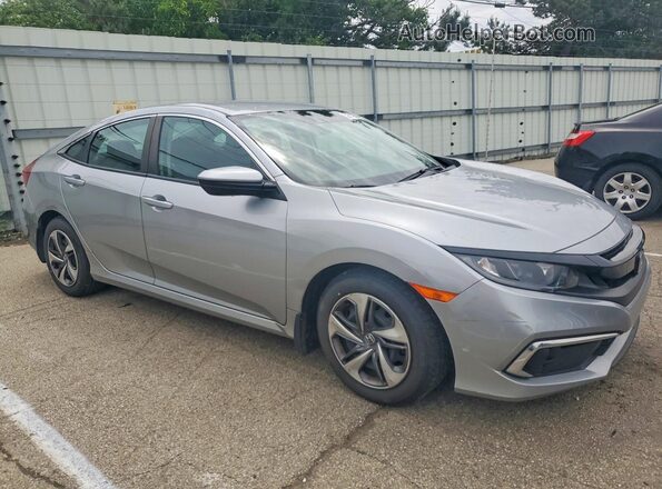 2HGFC2F68LH565140 2020 HONDA CIVIC Серебряный Передняя правая четверть