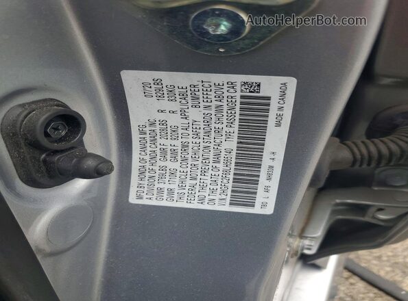 2HGFC2F68LH565140 2020 HONDA CIVIC Серебряный Вид подкапотного пространства