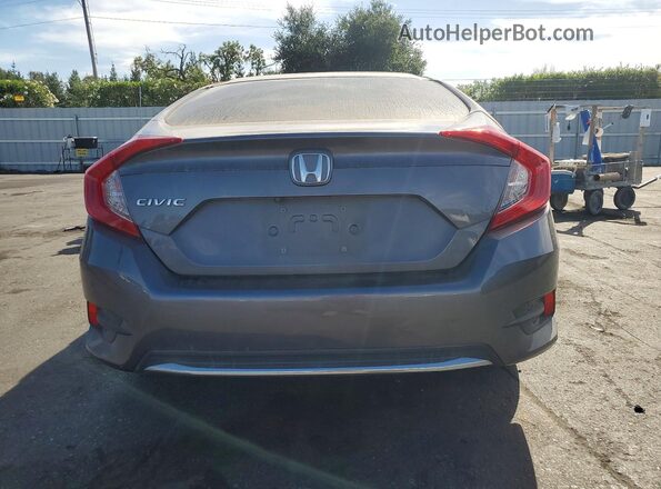 2HGFC2F68LH576784 2020 HONDA CIVIC Gray Вид ззаду