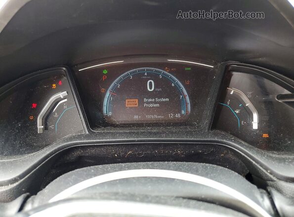 2HGFC2F68MH534374 2021 HONDA CIVIC Gray Вид щитка приладів