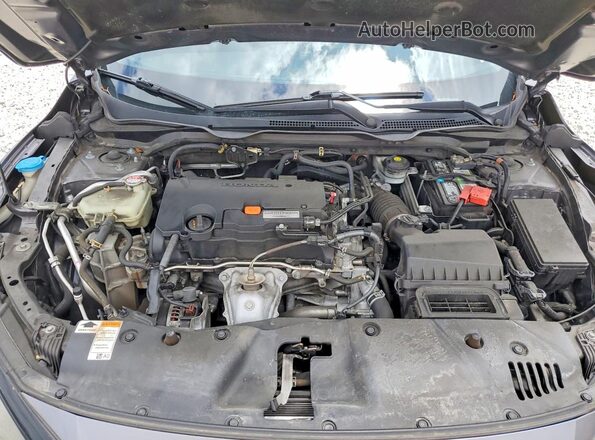 2HGFC2F68MH534374 2021 HONDA CIVIC Gray Вид задньої частини салону