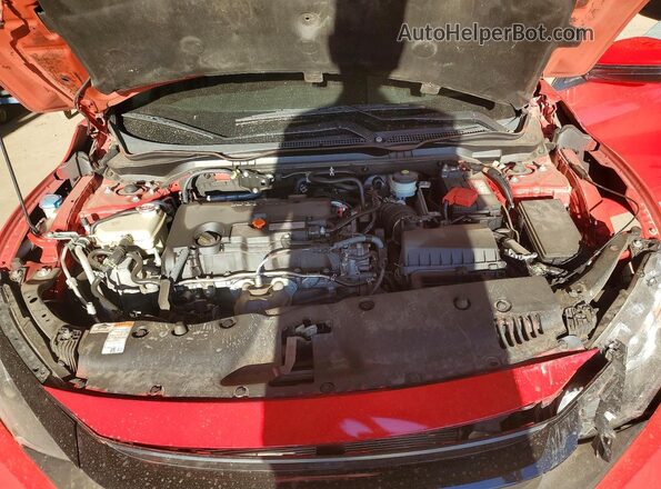 2HGFC2F68MH558349 2021 HONDA CIVIC Red უკანა სალონის ხედი