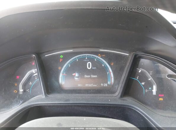 2HGFC2F69KH501932 2019 HONDA CIVIC Red Вид задніх сидінь