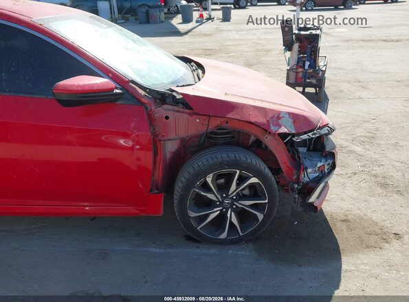 2HGFC2F69KH501932 2019 HONDA CIVIC Red Вид спереду