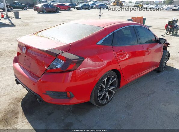 2HGFC2F69KH501932 2019 HONDA CIVIC Red Задня права чверть