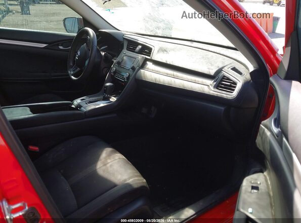 2HGFC2F69KH501932 2019 HONDA CIVIC Red Вид салону спереду