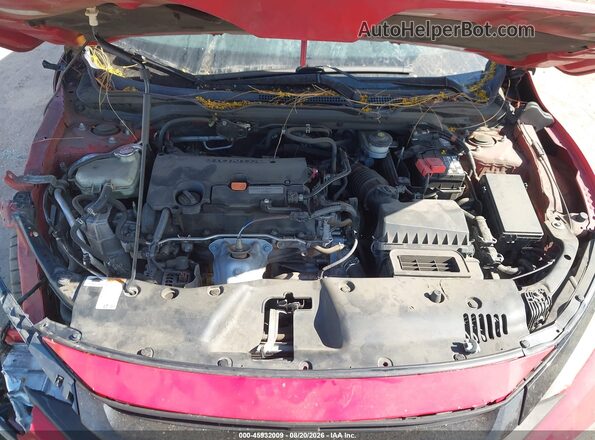 2HGFC2F69KH501932 2019 HONDA CIVIC Red Вид ззаду